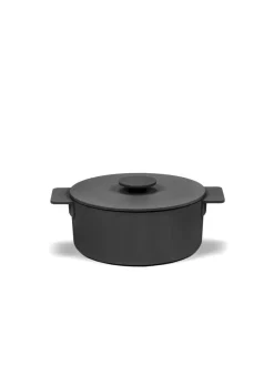 Cocotte fonte d'acier Sans revêtement Avec couvercle Ø 20 cm 11 cm 200 cl Surface - SERAX Best