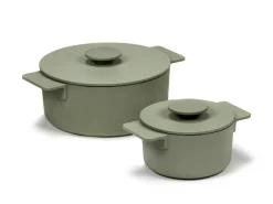 Cocotte fonte d'acier Sans revêtement Avec couvercle Ø 15 cm 8,45 cm 100 cl Surface - SERAX Discount
