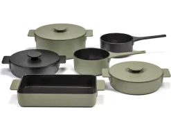 SERAX Cocotte fonte d'acier Sans revêtement Avec couvercle Ø 20 cm 12 cm 200 cl Surface Best