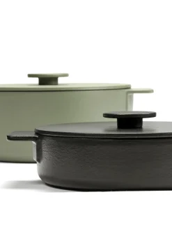 SERAX Cocotte fonte d'acier Sans revêtement Avec couvercle Ø 20 cm 12 cm 200 cl Surface Best