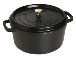 STAUB Cocotte fonte d'acier Sans revêtement Avec couvercle Ø 28 cm 18,2 cm 6,7 L Outlet