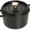 STAUB Cocotte fonte d'acier Sans revêtement Avec couvercle Ø 14 cm 11,6 cm 0,8 L Outlet
