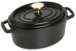STAUB Cocotte fonte d'acier Sans revêtement Avec couvercle 17x14,8x11,6 cm 1 L Clearance