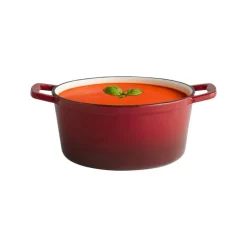Cocotte fonte émaillée inox Sans revêtement Avec couvercle 25x25x11,5 cm 4 L 5 Stars - APS Sale