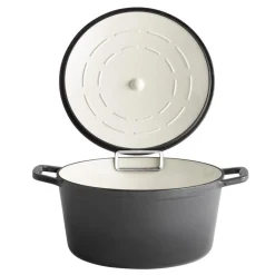 Cocotte fonte émaillée inox Sans revêtement Avec couvercle 28x28x13 cm 6 L 5 Stars - APS Hot