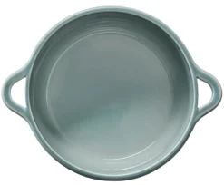 REVOL Cocotte four sans couvercle porcelaine Gris nuage Ø 22 cm 2,5 L Bombance