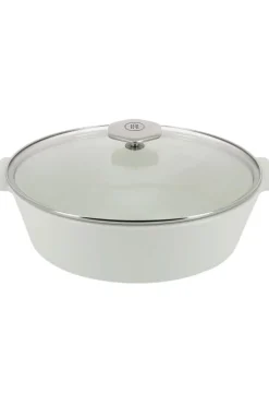 REVOL Cocotte induction avec couvercle porcelaine blanc Ø 22 cm 14,2 cm 250 cl Bombance Online