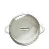 Cocotte induction avec couvercle porcelaine Blanc albâtre Ø 26 cm 17 cm 4 L Bombance - REVOL Hot