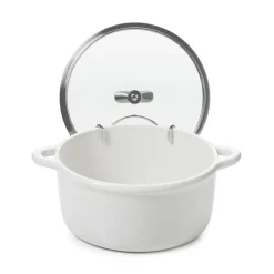 Cocotte induction avec couvercle porcelaine Blanc albâtre Ø 26 cm 17 cm 4 L Bombance - REVOL Hot
