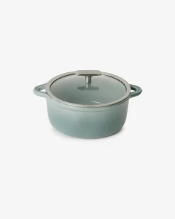 Cocotte induction avec couvercle porcelaine Gris nuage Ø 22 cm 14,2 cm 2,5 L Bombance - REVOL Clearance