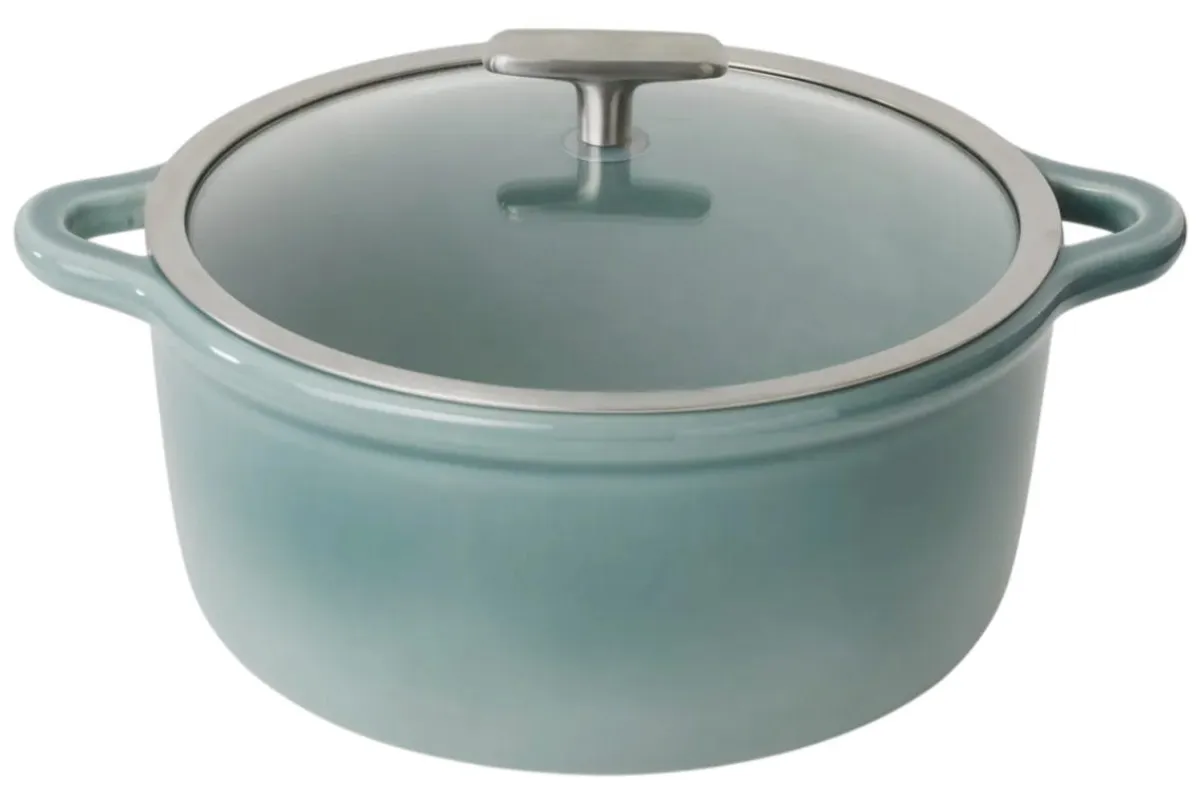 Cocotte induction avec couvercle porcelaine Gris nuage Ø 26 cm 17 cm 4 L Bombance - REVOL Outlet