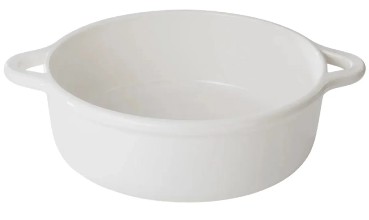 REVOL Cocotte induction sans couvercle porcelaine blanc Ø 29 cm 400 cl Bombance