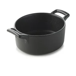 Cocotte ovale noir porcelaine culinaire 13,5x12,2 cm Belle Cuisine - REVOL Best