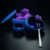 DEGRENNE Cocotte rond bleu grès émaillé Ø 14 cm Gourmet New