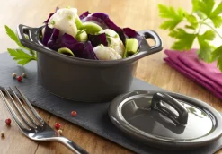 Cocotte rond gris grès émaillé Ø 14 cm Bistronome - PRO.MUNDI Best