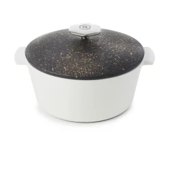 Cocotte rond noir porcelaine culinaire Ø 22 cm ution 2 - REVOL Sale