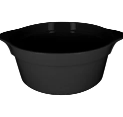Cocotte rond noir porcelaine vitrifiée Ø 28,2 cm Chefs Fusion - RAK Sale
