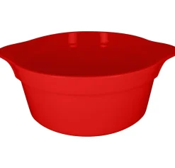 Cocotte rond rouge porcelaine vitrifiée Ø 28,2 cm Chefs Fusion - RAK
