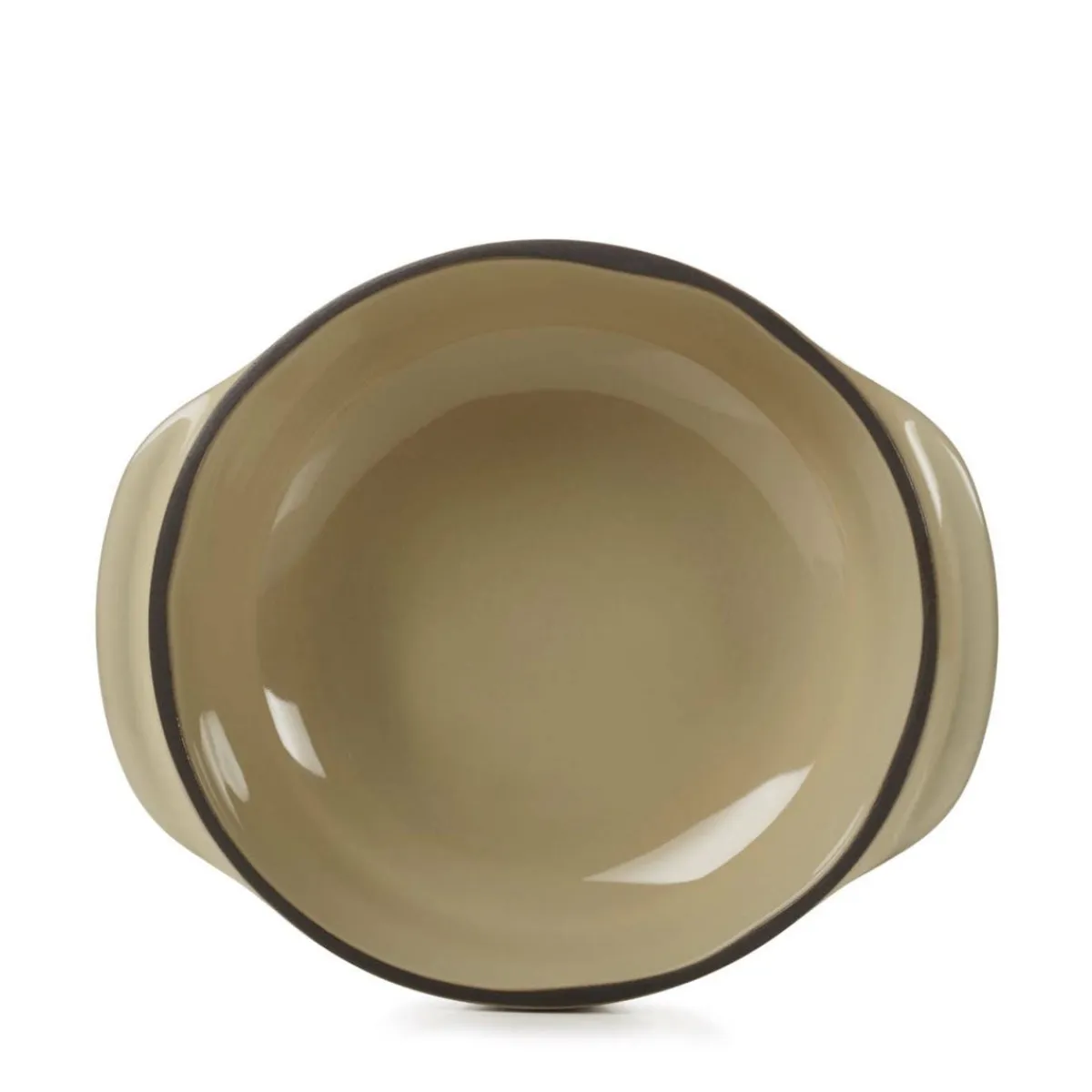 Cocotte sans couvercle rond beige porcelaine culinaire Ø 12 cm Caractère - REVOL New