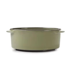 Cocotte sans couvercle rond vert porcelaine culinaire Ø 12 cm  Caractère - REVOL Clearance