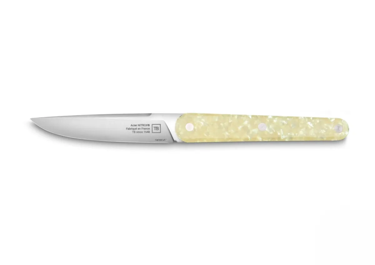 TARRERIAS BONJEAN Coffret de 4 couteaux de table nacre 22 cm Joseph Clearance