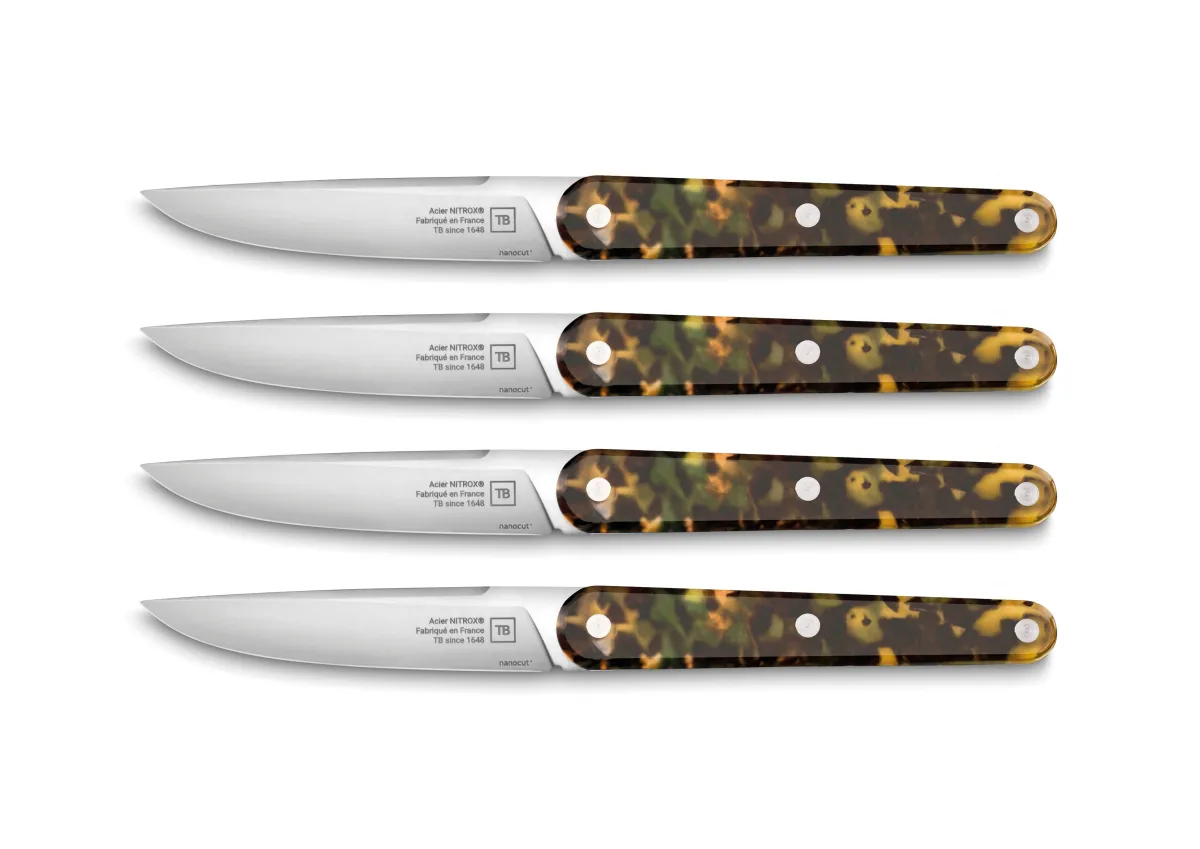 TARRERIAS BONJEAN Coffret de 4 couteaux de table nacre 22 cm Joseph Clearance