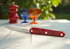 Coffret de 4 couteaux de table rouge 22 cm Joseph - TARRERIAS BONJEAN Online