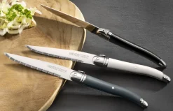 TARRERIAS BONJEAN Coffret de 6 couteaux à steak bleu nuit 23,5 cm Laguiole Heritage