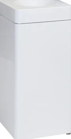 PROBBAX Collecteur acier 40 L blanc Discount