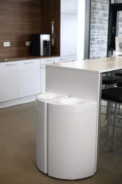 Collecteur acier 30 L blanc - PROBBAX Sale