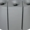 PROBBAX Collecteur acier 40 L gris Outlet