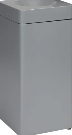 PROBBAX Collecteur acier 40 L gris Outlet
