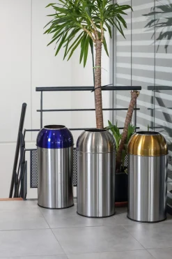 Collecteur dôme inox 40 L argent - PROBBAX New