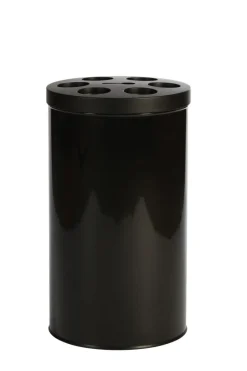 PROBBAX Collecteur à gobelets acier 40 L noir Discount