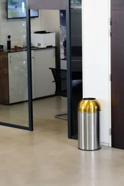 Collecteur inox 40 L jaune - PROBBAX Sale
