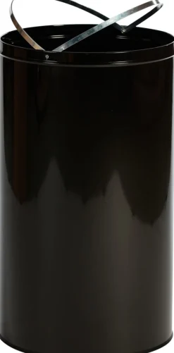 PROBBAX Collecteur mixte pour gobelets et déchets acier 40 L noir Sale