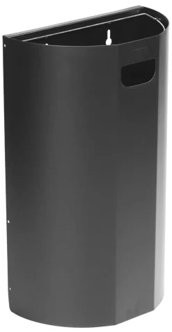 Collecteur mural demi-lune acier 40 L gris anthracite - PROBBAX Clearance
