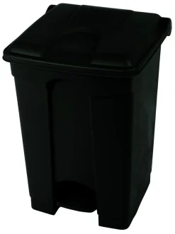 PROBBAX Collecteur à pédale antibactérien et antimicrobien plastique 45 L noir Sale