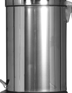 PROBBAX Collecteur à pédale inox 12 L argent Best