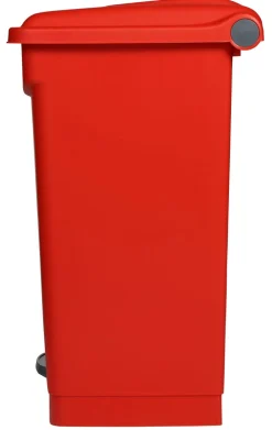 PROBBAX Collecteur à pédale plastique 70 L rouge