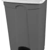 PROBBAX Collecteur à pédale plastique 90 L gris Online