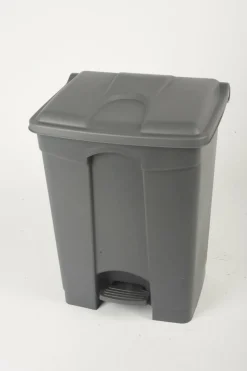 PROBBAX Collecteur à pédale plastique 70 L gris
