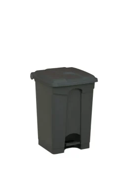 PROBBAX Collecteur à pédale plastique 70 L gris