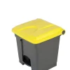 Collecteur à pédale plastique 30 L gris - PROBBAX New
