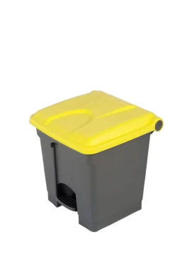Collecteur à pédale plastique 30 L gris - PROBBAX New