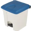 PROBBAX Collecteur à pédale plastique 30 L blanc Outlet