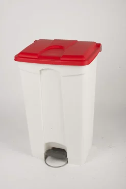 PROBBAX Collecteur à pédale plastique 90 L rouge Best
