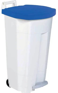 Collecteur à pédale plastique 90 L blanc Boogy - ROSSIGNOL