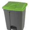 Collecteur à pédale plastique 70 L gris - PROBBAX Sale