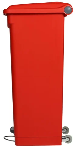 PROBBAX Collecteur à pédale plastique 90 L rouge New